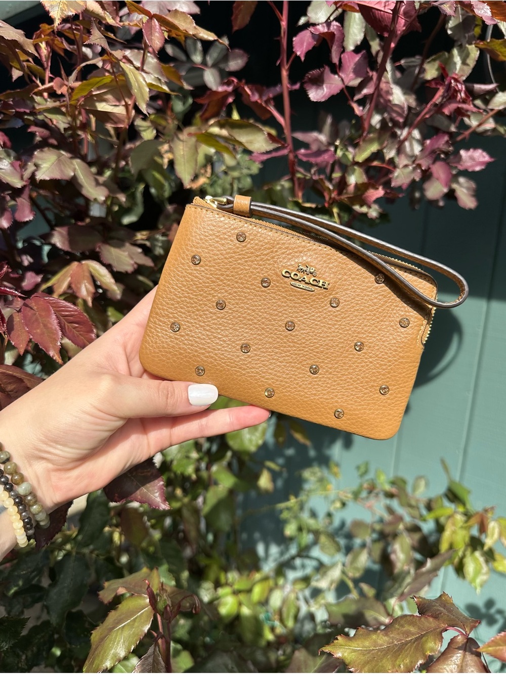 🍩 COACH JEWELED ZIP WRISTLET! 🍩